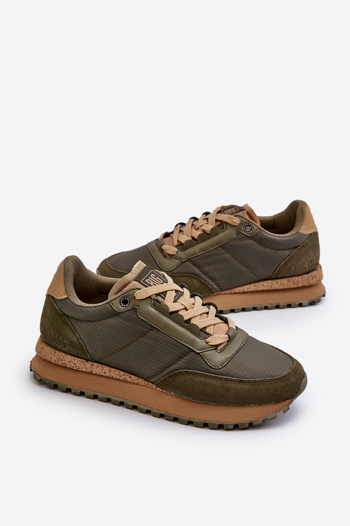 SNEAKERSY MĘSKIE MEMORY FOAM SYSTEM BIG STAR NN174325 KHAKI