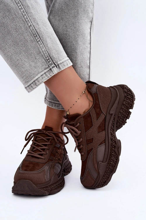  pol_pm_Sneakersy-Damskie-Ze-Zdobieniem-Czekoladowe-Amselle-46242_3