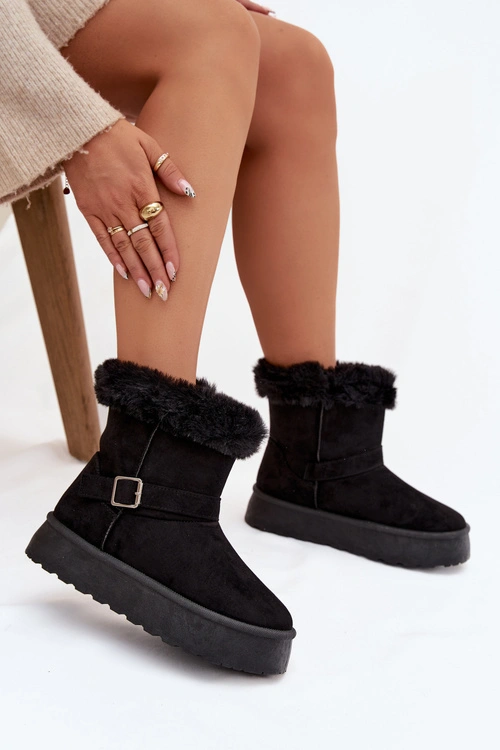  pol_pm_Sniegowce-Damskie-Na-Platformie-Z-Klamra-I-Futerkiem-Czarne-Jesella-41121_4