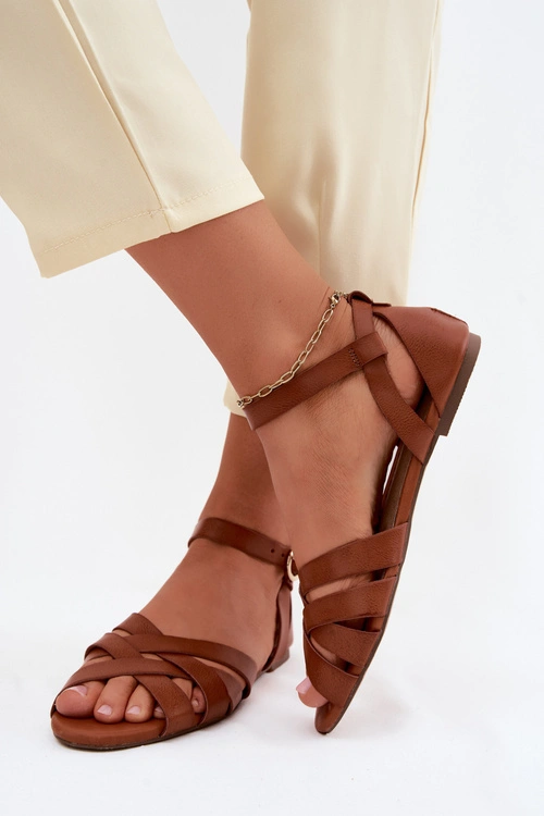  pol_pm_Sandaly-Damskie-Plaskie-Z-Paskami-Eko-Skorzane-Camel-Lagos-43658_2