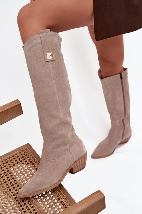 pol_pm_Skorzane-Zamszowe-Kozaki-Kowbojki-Ocieplane-Zazoo-4224-Cappuccino-40248_4