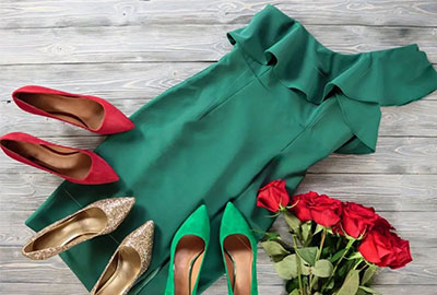 Jakie buty wybrać do zielonej sukienki?