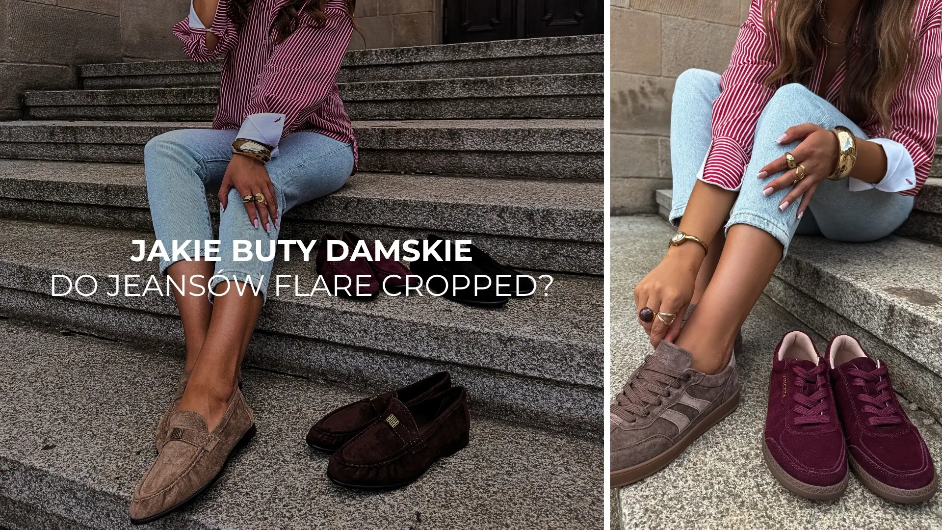 Jakie buty damskie pasują do jeansów flare cropped? Stylizacje na jesień