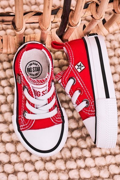 Children's Classic Low Sneakers BIG STAR HH374196 Red
