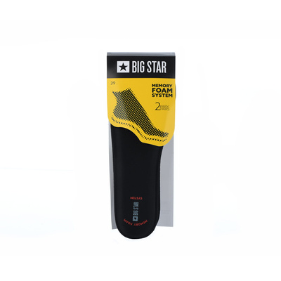Insoles Shoes BIG STAR Memory Foam System 2 Pairs Black