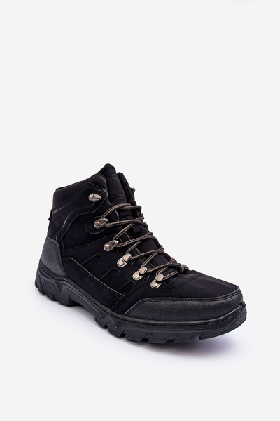 Men's Padded Trekking Shoes Black Cowder