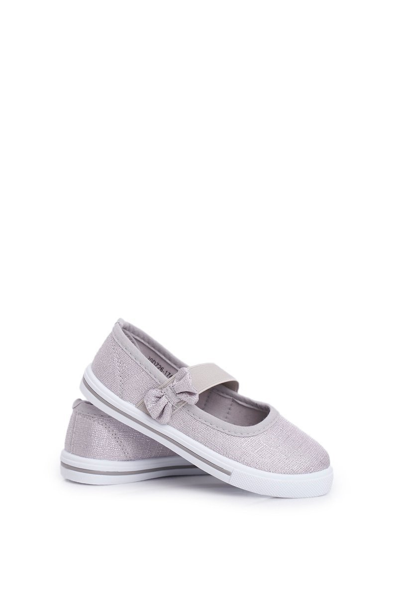 Children's Ballerina Tennis Shoes Silver Bianca Cheap and fashionable