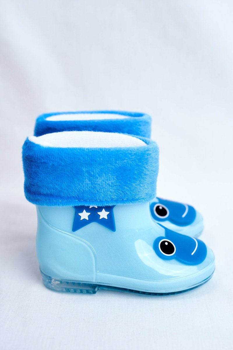 Children�s Rubber Galoshes boots blue Frog Cheap and
