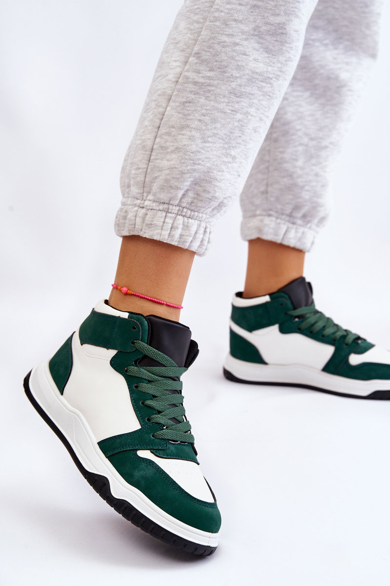 white green sneakers