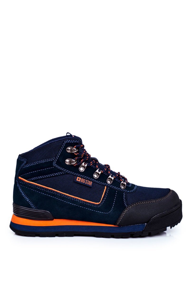 Men's Trekker Shoes Big Star Outdoor Navy Blue GG174199 | Cheap and ...