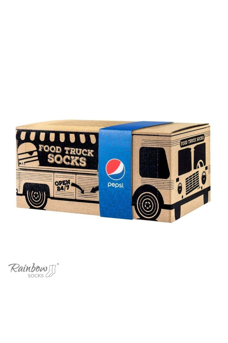 Pepsi x Rainbow Socks Food Truck Socks Set 3 Pairs Cheap and