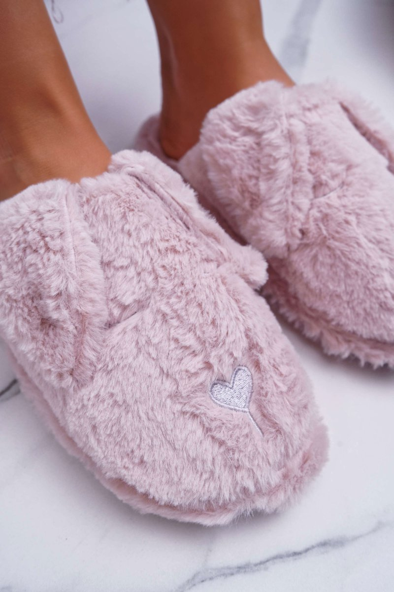 SOXO Women's Slippers Fluffy Pies with Ears Pink | Cheap and ...