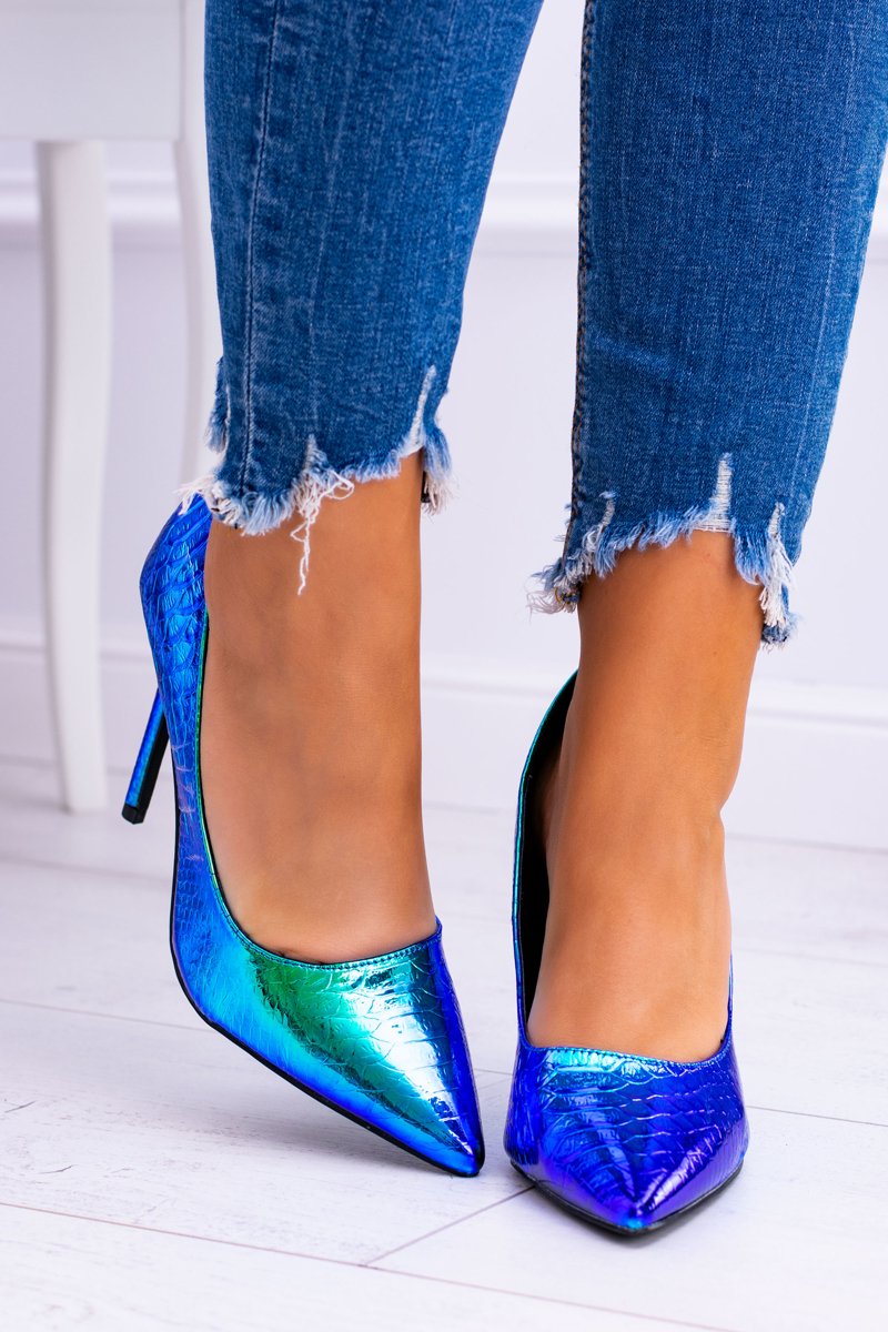 iridescent purple heels