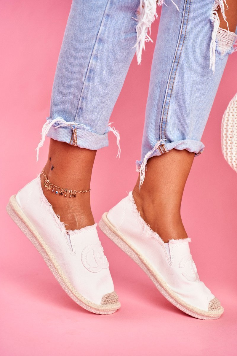 Women’s Espadrilles White Flaure Cheap and fashionable shoes at