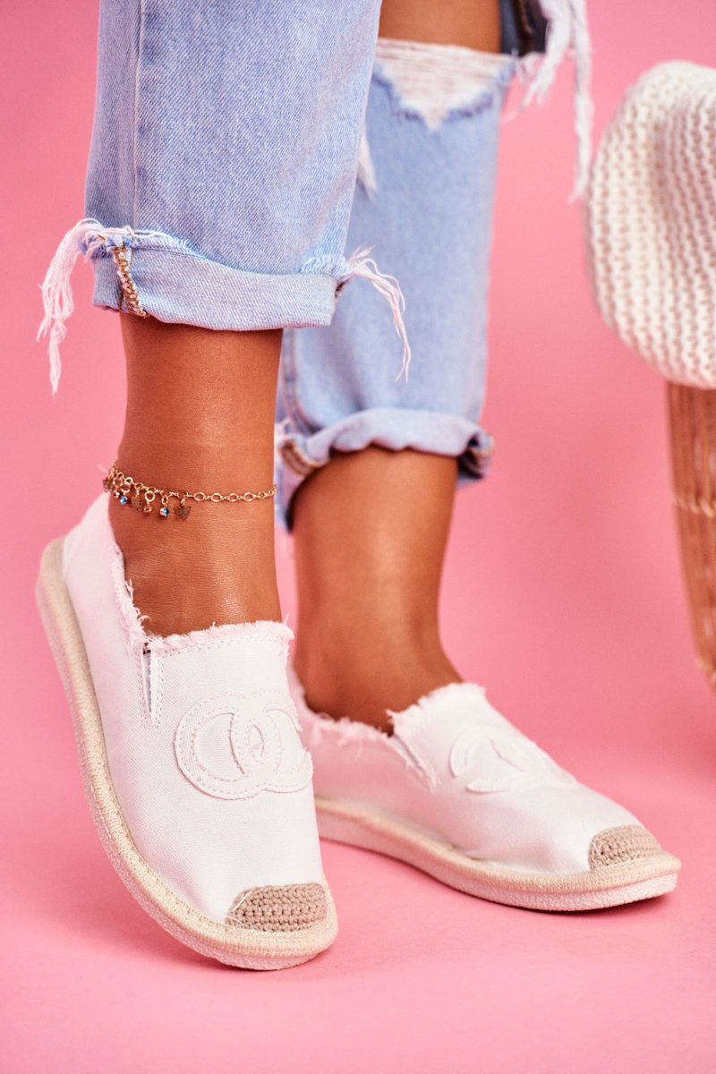 Women’s Espadrilles White Flaure Cheap and fashionable shoes at