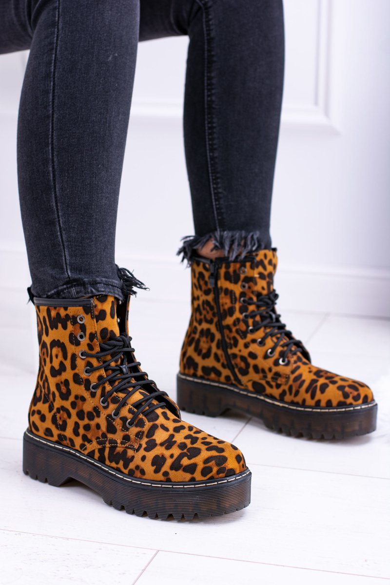 Women's High Boots Leopard Pattern Grande Cheap and