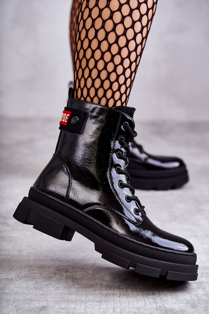 fashion lace up boots