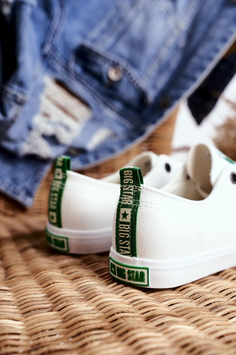 white green sneakers