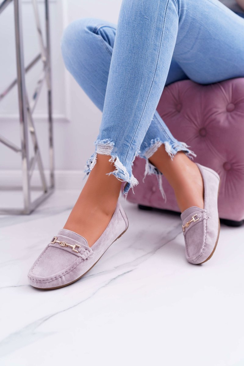 Women’s Loafers Ecosuede Lila Pink Think Cheap and fashionable shoes