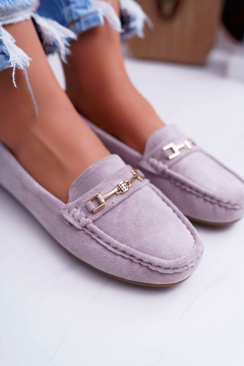 Women’s Loafers Ecosuede Lila Pink Think Cheap and fashionable shoes