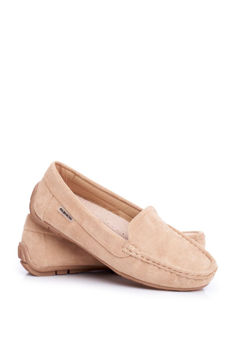 Women’s Loafers Suede Beige Morreno Cheap and fashionable shoes at