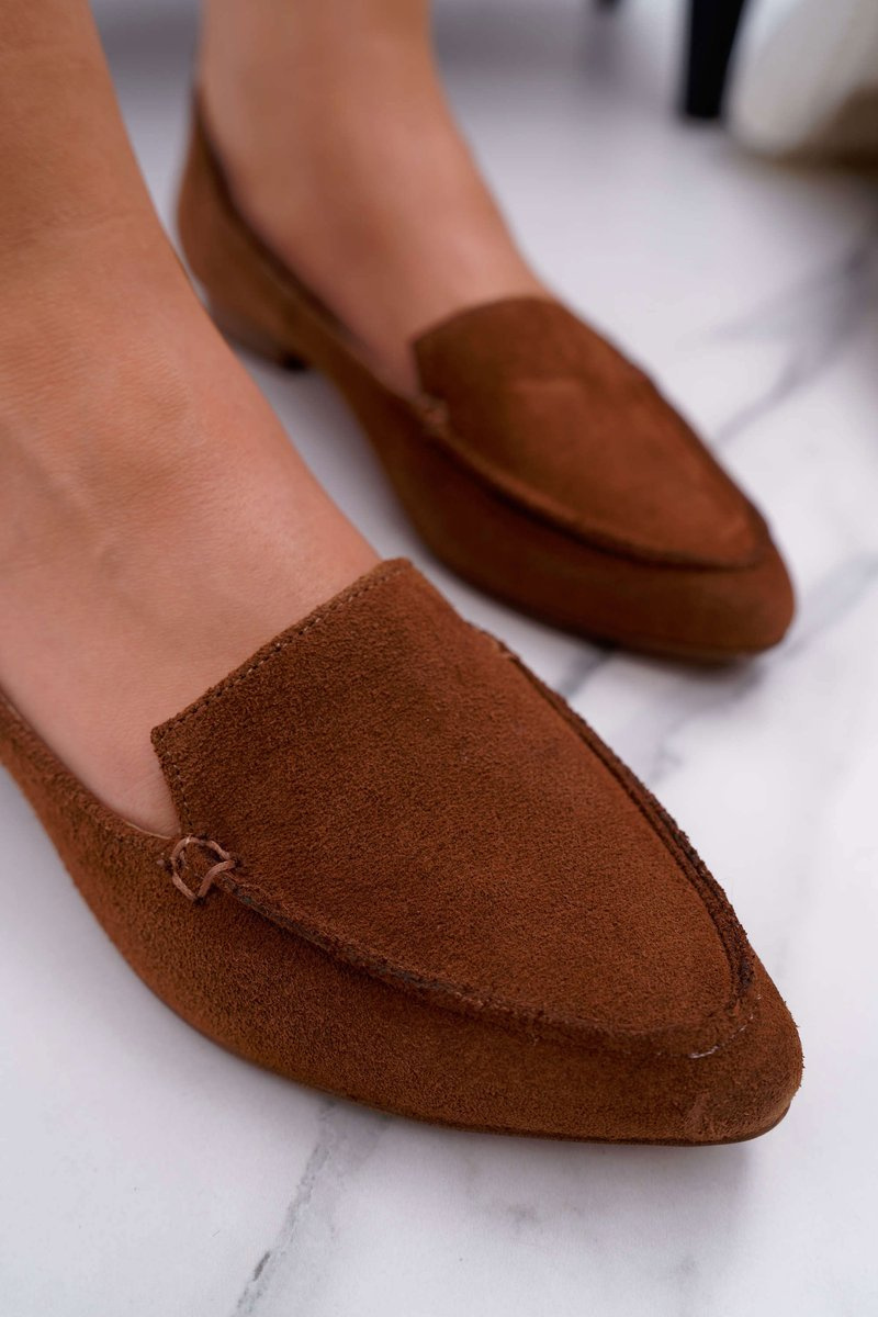 cognac loafers womens