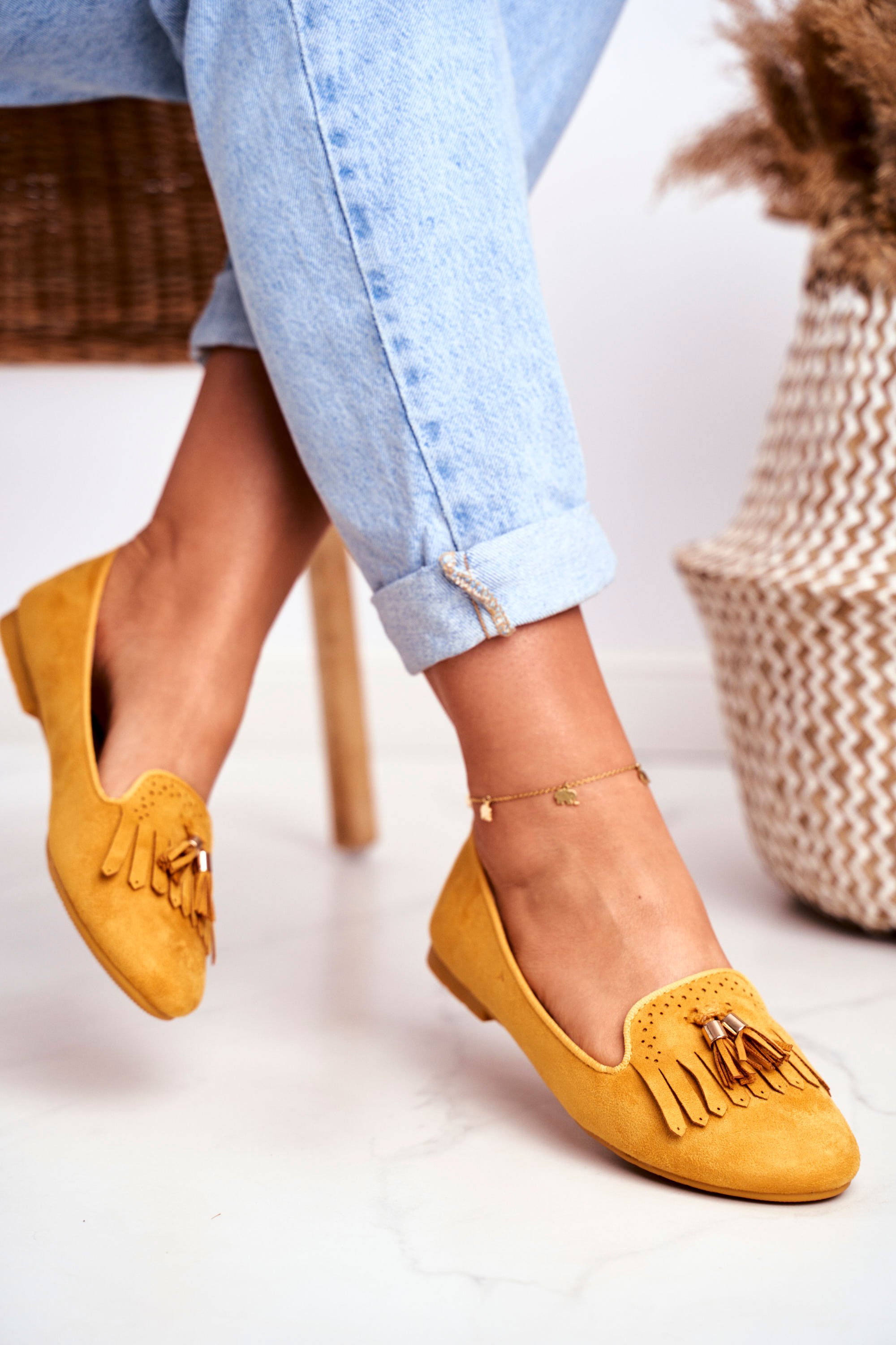 Women’s Loafers Yellow Lords Fringe Therese | Cheap and fashionable ...