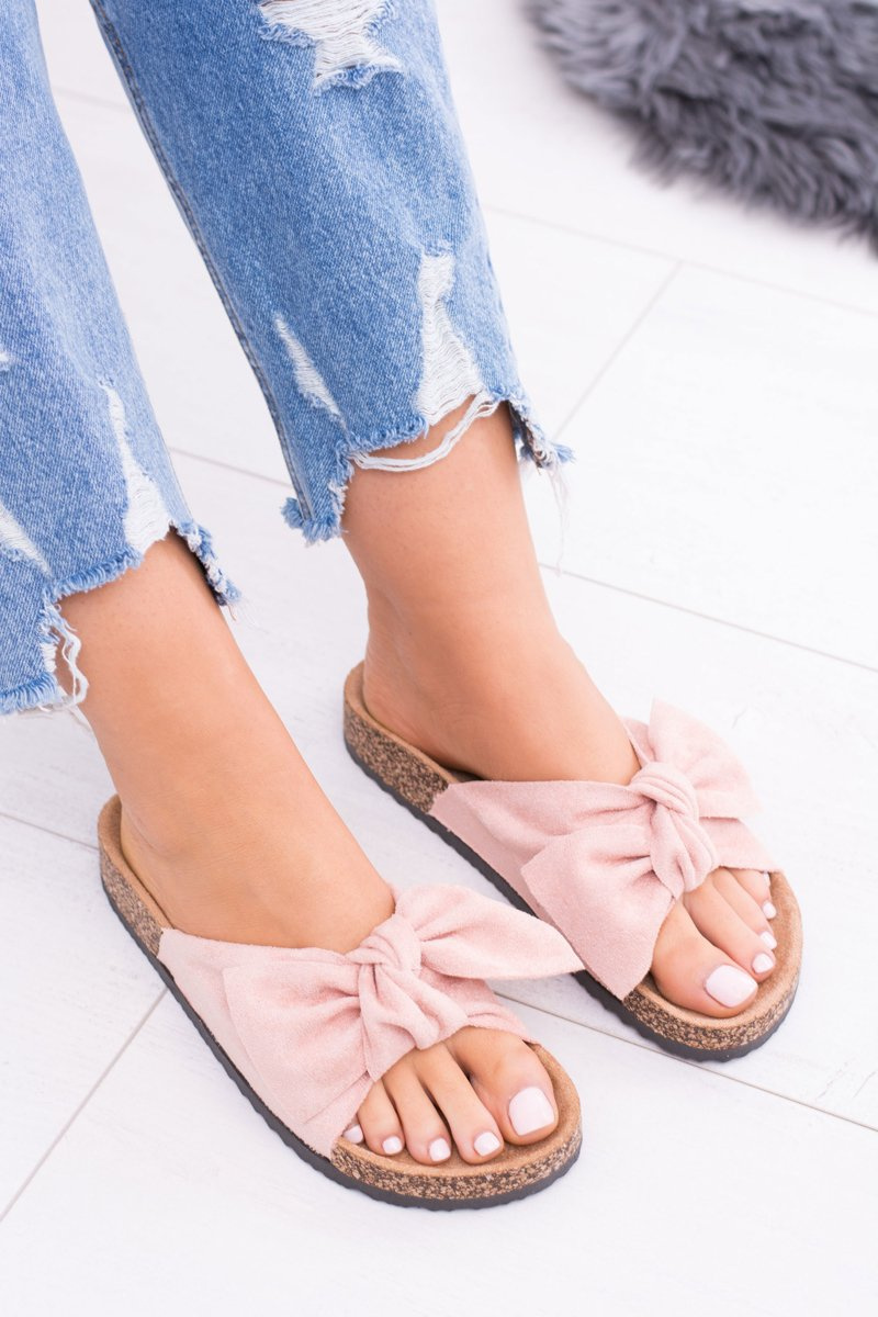 Women's Pink Cork Flip Flops Dominica Cheap and fashionable shoes at