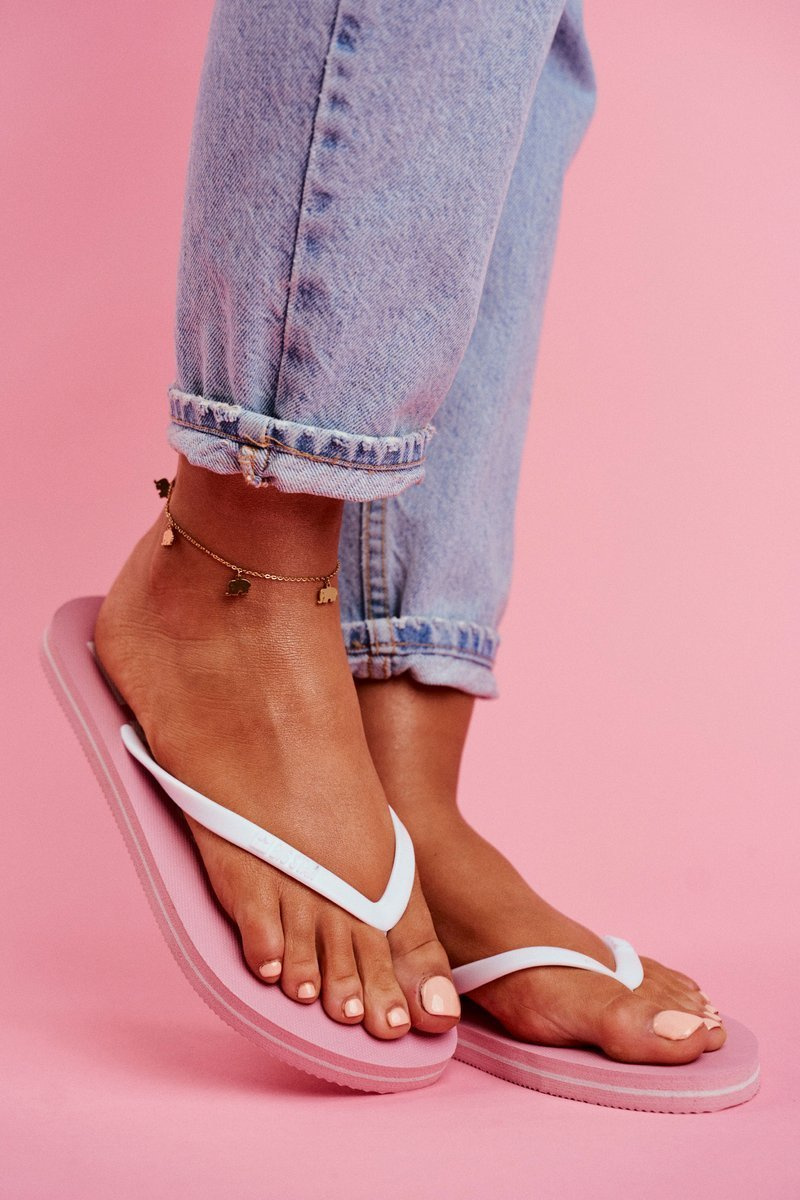 Women's Slides Flip flops Big Star Pink FF274A319 Cheap and