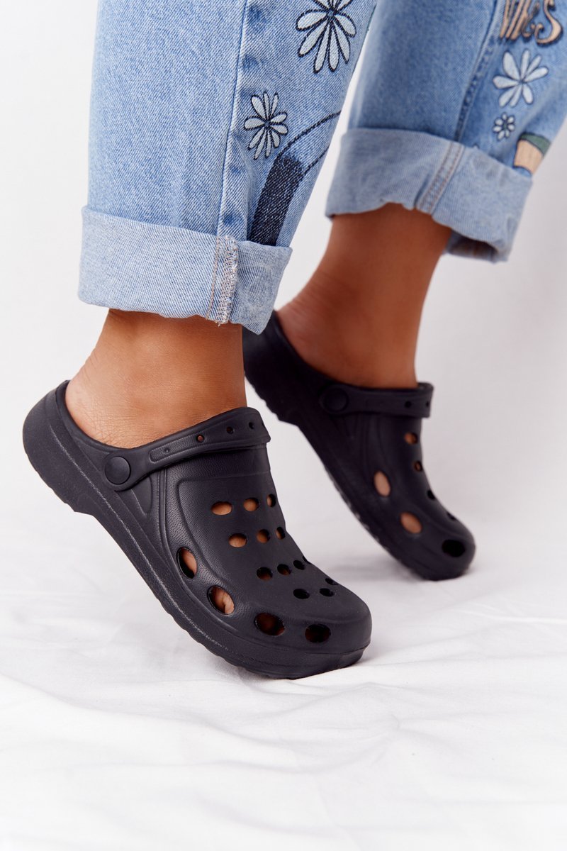 Women's Slides Foam Black Crocs EVA | Cheap and fashionable shoes at ...