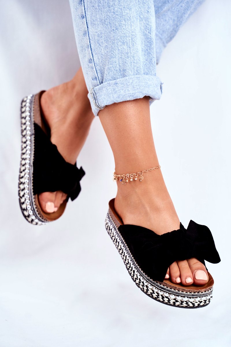 Women's Slides High Black Mortigo | Cheap and fashionable shoes at ...