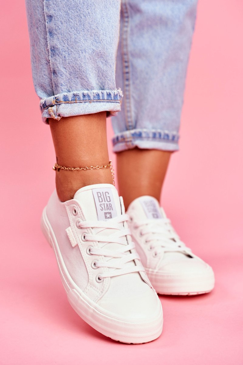 Women's Sneakers Big Star White FF274A081 Cheap and fashionable shoes