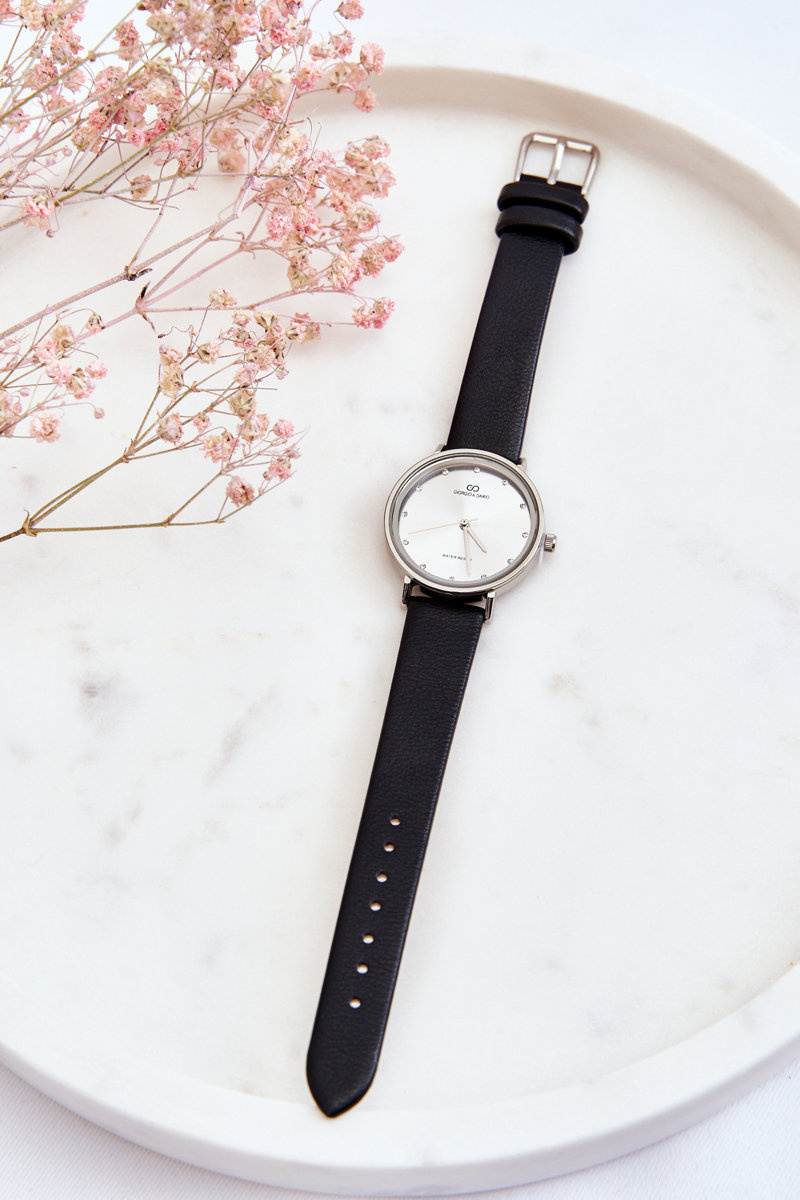 Women's Waterproof Analog Watch Black & Silver Cheap