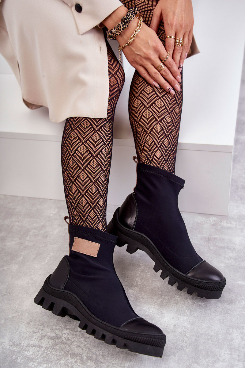 Women's fabric boots Nicole 2703 Black Cheap and fashionable shoes at