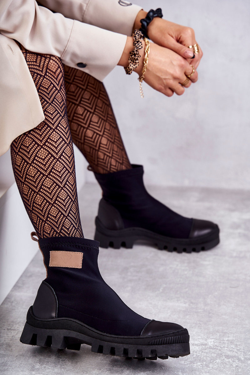 Women's fabric boots Nicole 2703 Black Cheap and fashionable shoes at