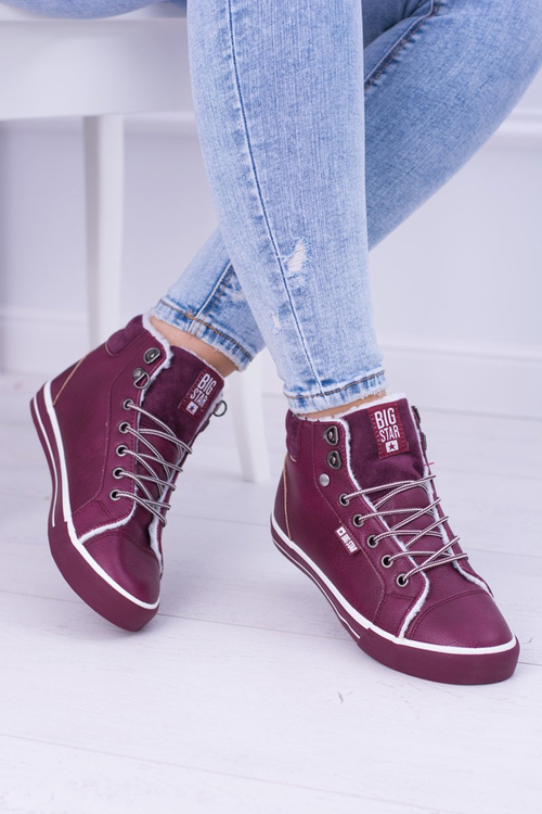 Big Star Insulated Maroon Women's Tennis Shoes BB274007 Cheap and fashionable shoes at