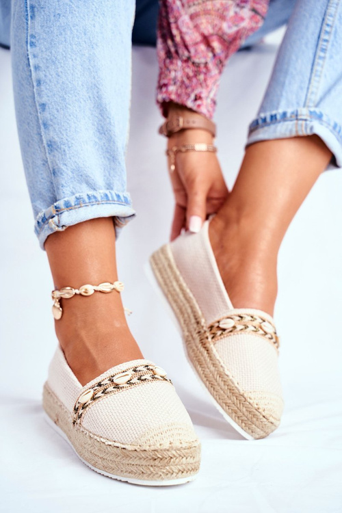 Women's Espadrilles On Platform Beige Mindi | Cheap and fashionable ...