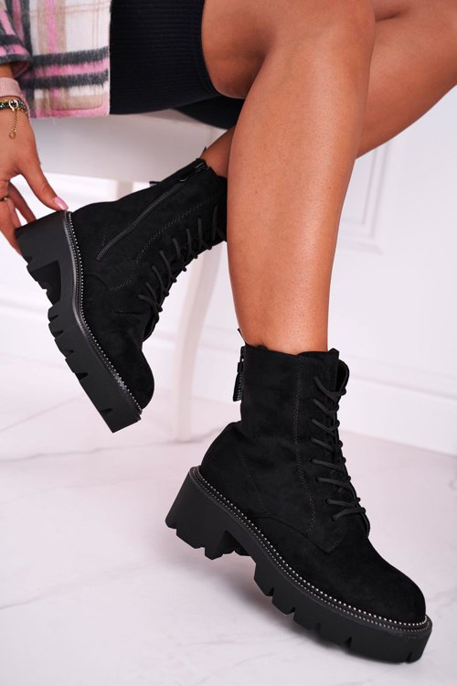 Women's Flat Boots Black Malawi | Cheap and fashionable shoes at ...
