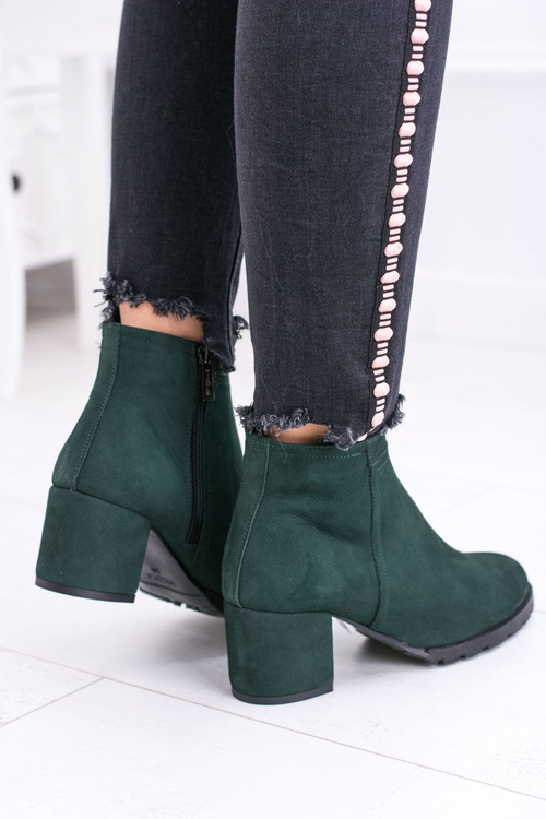 Women�s Green Leather Boots Nicole Cheap and fashionable Women�s Green Leather Boots Nicole Cheap and fashionable