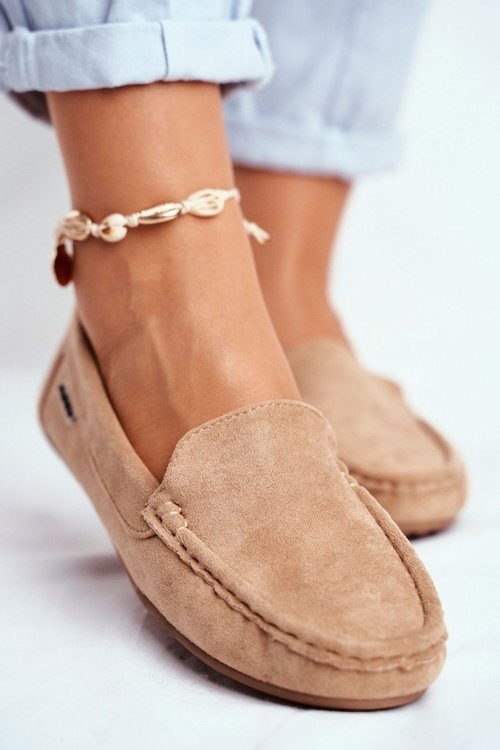 Women’s Loafers Suede Beige Morreno | Cheap and fashionable shoes at ...