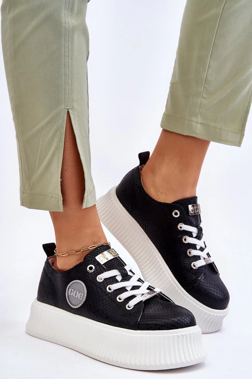 Damskie Sneakersy Buty Sportowe GOE JJ2N4127 Czarne