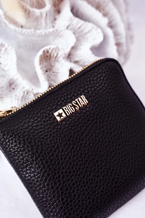 Mały Portfel Podkówka Big Star HH674013 Czarny