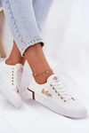 Trampki Materiałowe Damskie Lee Cooper LCW-25-31-3428L Białe