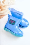 Dziecięce Brokatowe Kalosze Niebieskie Rain