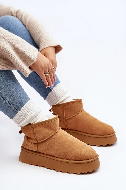 Damskie Śniegowce Na Platformie Camel Pirette