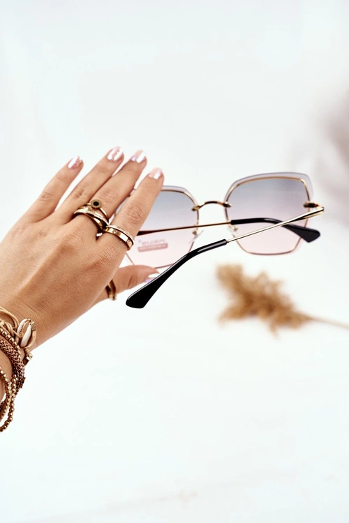 Okulary Przeciwsłoneczne Prius PRE-34 Złote Różowe Zielony Gradient