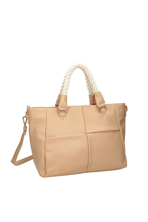 Klasyczna Duża Torebka Shopperka NOBO M1000-C015 Nude