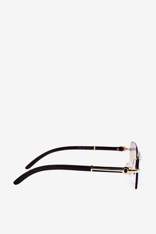 Okulary Przeciwsłoneczne Damskie UV400 Czarno-Złote