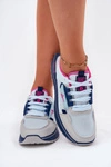 Buty Sportowe Damskie Na Platformie Big Star RR274A225 HI-POLY SYSTEM Niebieskie