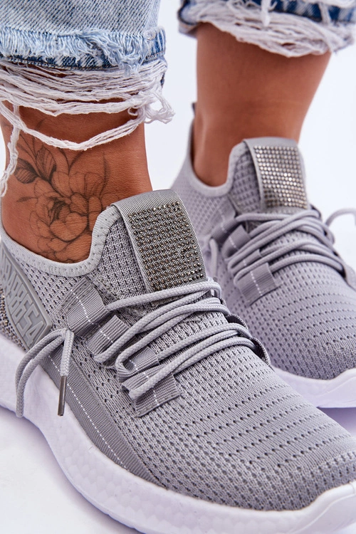 Wsuwane Damskie Buty Sportowe Szare Hold Me!